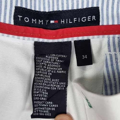 722 - White cotton shorts from Tommy Hilfiger, size 34. Dry cleaned