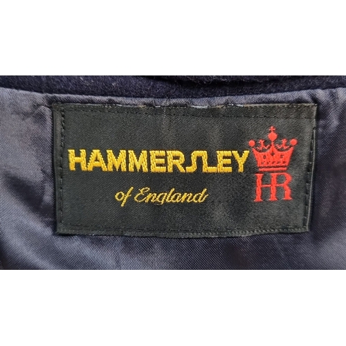 739 - A handsome navy pure wool Hammersley of England men's coat. 107cm. Perfect for the colder months cre... 