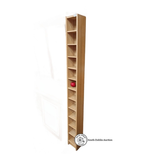 783 - A tall cd rack 180 cm high,15 cm wide, 15 cm deep.