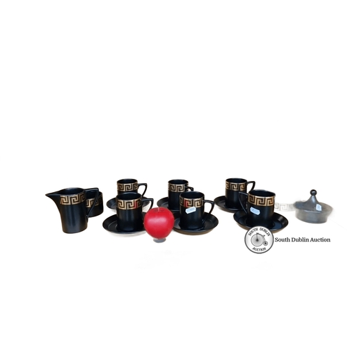 785 - Portmeirion Pottery tea set designed by Susan Williams-Ellis, featuring a geometric motif. Made in E... 