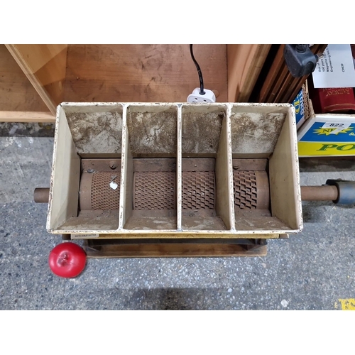 Antique Savage & Co Ltd. industrial grinder from London. From the early