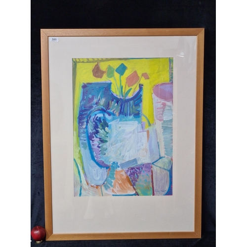 585 - Star Lot: Hermann Wagner (German, Contemporary b.1943 - d.2019) A large original Hermann Wagner acry... 