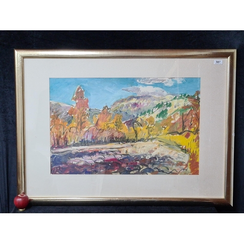 587 - Star Lot: Hermann Wagner (German, Contemporary b.1943 - d.2019) A large original Hermann Wagner acry... 