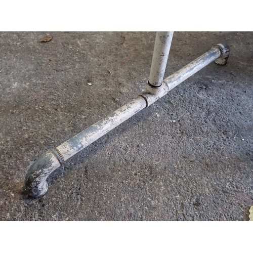 1070 - A large vintage industrial style metal rail. Would look great as a visual merchandise rail in a reta... 