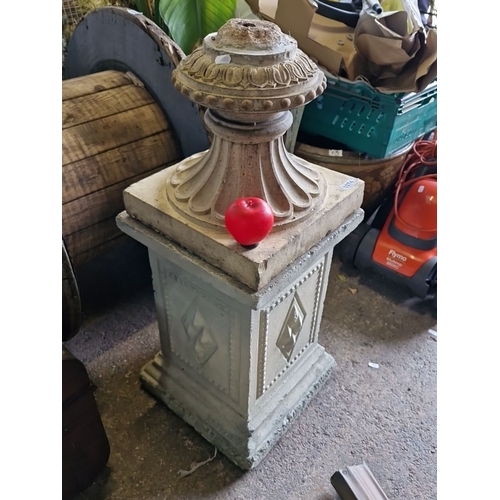 1074 - STAR Lot : A fabulous large Pedestal Wide urn, In 3 pieces from the fabulous Clifton House, Dalkey, ... 