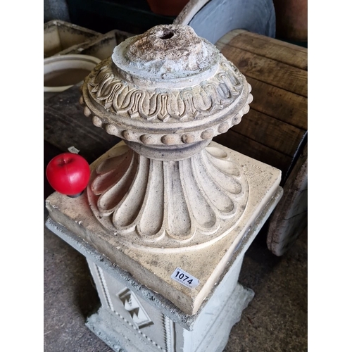 1074 - STAR Lot : A fabulous large Pedestal Wide urn, In 3 pieces from the fabulous Clifton House, Dalkey, ... 