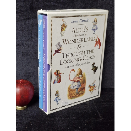 1032 - A Lewis Carroll's hardback box set of Alice's Adventures in Wonderland & Through the Looking-Glass a... 