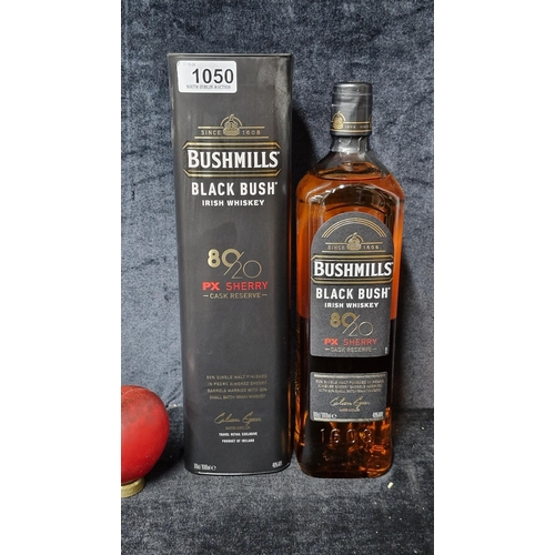 1050 - A sealed 1 litre bottle of Bushmill's Black Bush Irish Whiskey 80 20, in original presentation box. ... 