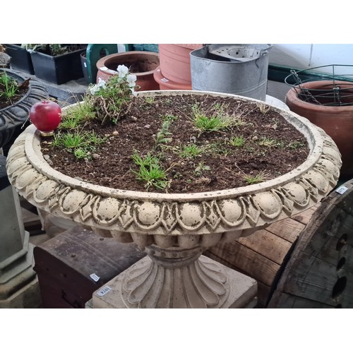 1074 - STAR Lot : A fabulous large Pedestal Wide urn, In 3 pieces from the fabulous Clifton House, Dalkey, ... 