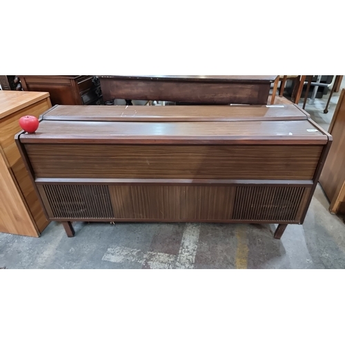 Mid-Century Modern Ferguson Radiogram, featuring wood veneer ...