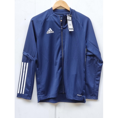 1302 - An Adidas Aeroready navy blue track top size 13/14 years, brand new with tags.
Previous in auction o... 