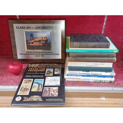 1304 - A box containing a selection of books of railway interest including Train and Transport - A Collecto... 