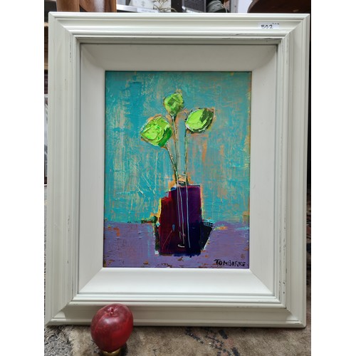 502 - Star Lot: Tom Byrne (b. 1962) A stunning good size original Tom Byrne (b. 1962) acrylic and resin on... 