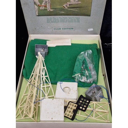 108 - A wonderfully nostalgic Vintage Subbuteo Table Cricket Game - Club Edition. In original box with flo... 