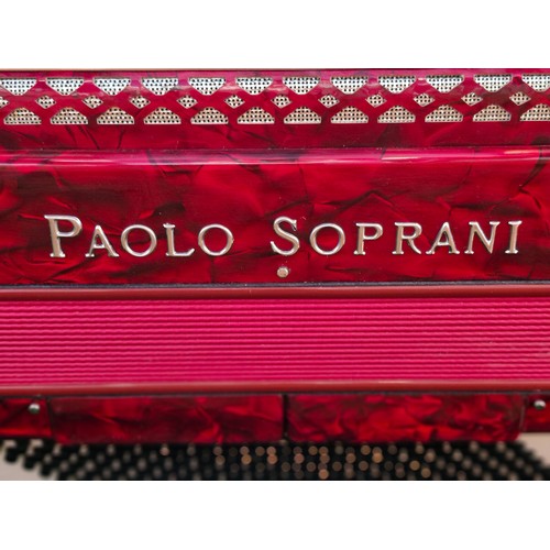 383 - Super Star Lot: A magnificent full size Paolo Soprani 120 bass accordion. This classic full size Ita... 