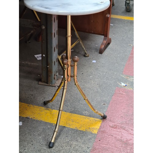 385 - Two vintage plant stands that could also be used as side tables, night stands etc. Including one nic... 