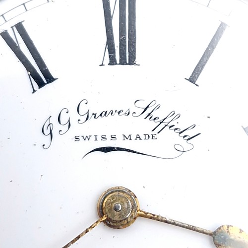 18 - A Britannia 935 silver cased pocket watch no. 804395. Maker - J.G. Graves Sheffield - Swiss made. Se... 