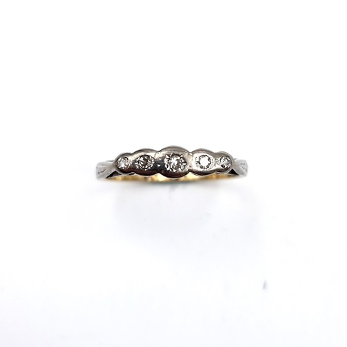 1121 - Star Lot : A nice example of an 18 carat gold diamond ring. Ring size - M 1/2. Weight - 1.99 grams. ... 