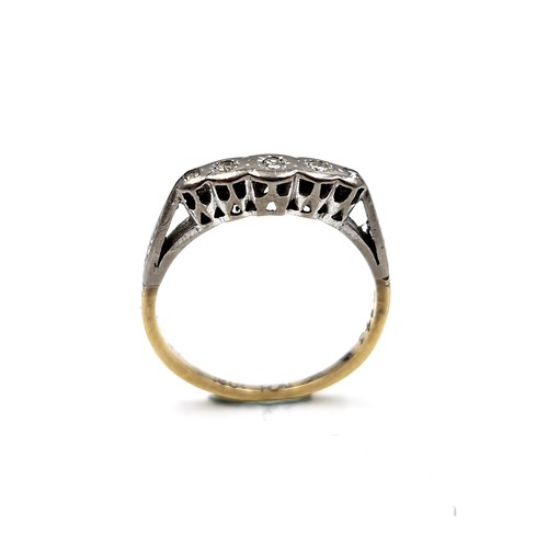 1121 - Star Lot : A nice example of an 18 carat gold diamond ring. Ring size - M 1/2. Weight - 1.99 grams. ... 