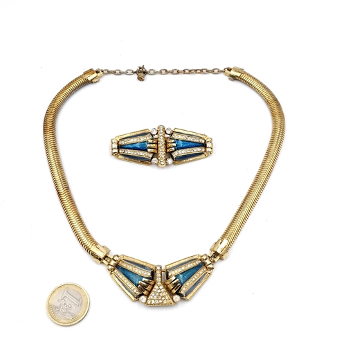 32 - Two lovely pieces of vintage costume jewellery by the designer Helena Rubinstein including a necklac... 