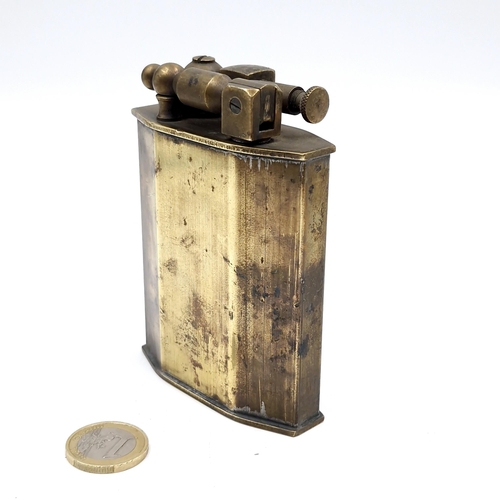 39 - Star lot : A large Ministere des Finances gasoline table lighter - steel. Same example sold online €... 