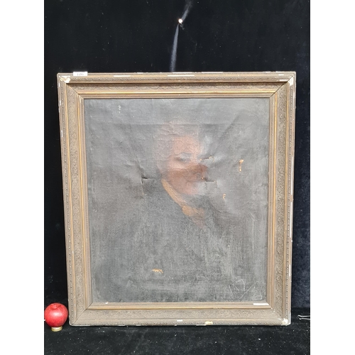 106 - Star Lot: A fabulous early 18/19th century oil on canvas painting. Features the portrait of a handso... 