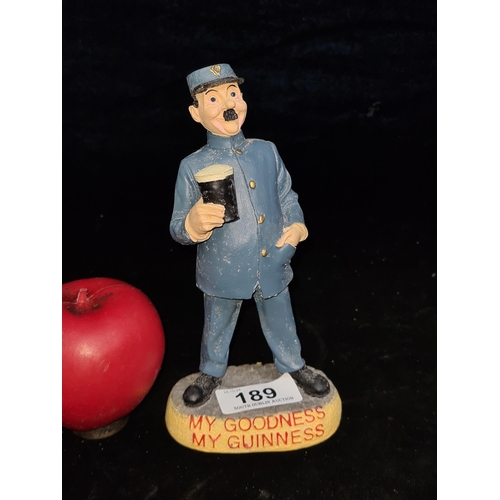 189 - A cast figure advertising Guinness. Would look great in a home bar / pub setting.