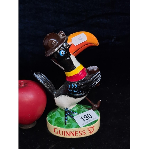 190 - A cast figure advertising Guinness featuring the classic Toucan.