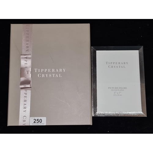 250 - A new in box Tipperary Crystal picture frame, 5