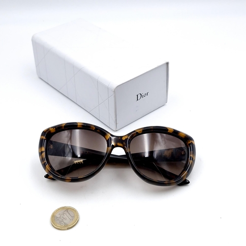 409 - Star Lot : A pair of Christian Dior sunglasses with faux tortoise shell frames, Christian Dior marke... 