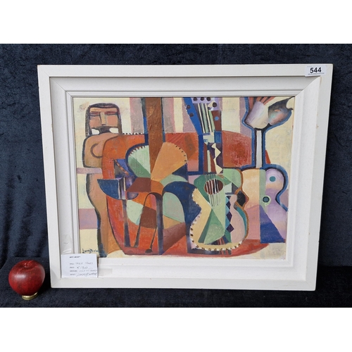 544 - Star Lot: Larry Burke (Irish, b.1941 - d.2023) An original Larry Burke (Irish, b.1941 - d.2023) oil ... 