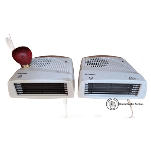 693 - Pair of Dimplex electric blow heaters, model FX20VE, 2000W, 230-240V, made in EU. can be wall mounte... 