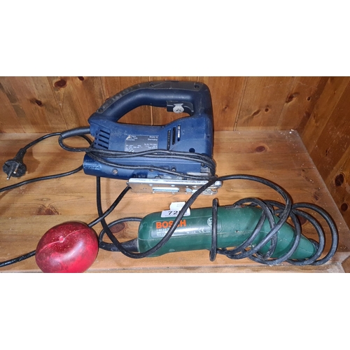 725 - Two power tools: a Bosch 180W saw, model number 0603316703, and Copco jigsaw, 500W. Both made in Ger... 