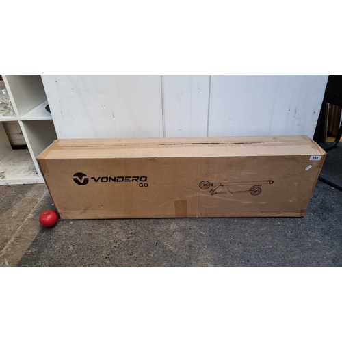 594 - Star Lot : A brand new, Vondero electric scooter, model GO-A2, in original packaging. Measurements: ... 