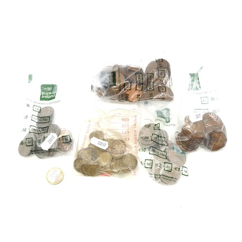 497 - A bag of unchecked coinage.