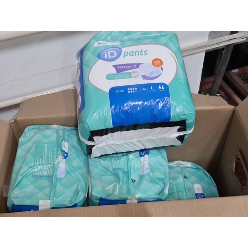 759 - A box of new large Adult diapers 6 new packs.