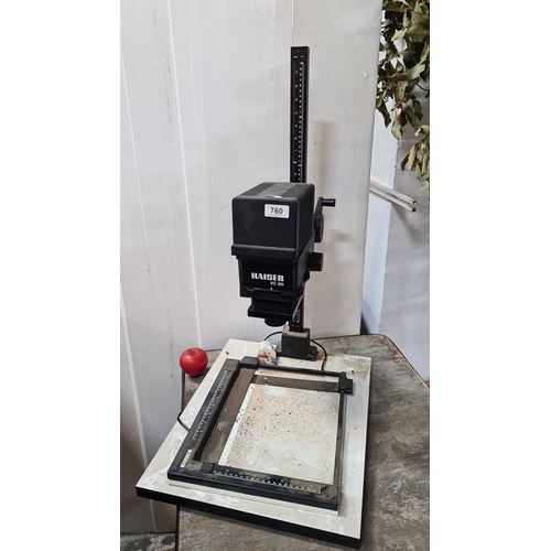 760 - A large photo enlarger Kaiser VC 60 enlarger, Typ 4390L, Opallampe 220V, max 75W, made in Germany.