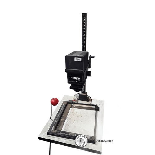 760 - A large photo enlarger Kaiser VC 60 enlarger, Typ 4390L, Opallampe 220V, max 75W, made in Germany.