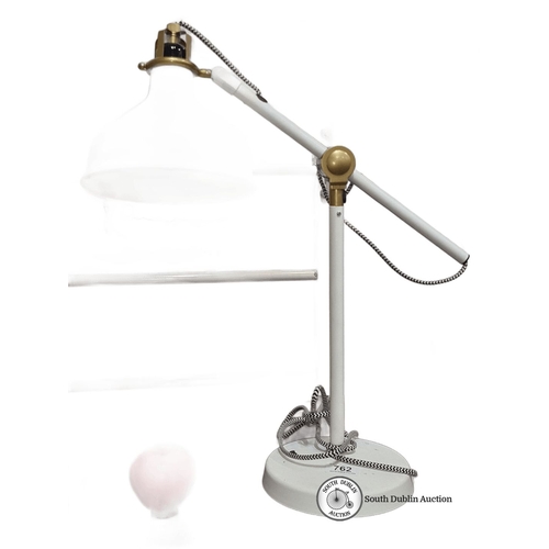 762 - IKEA Ranarp angle poise  lamp, Typ B1225, adjustable, with brass accents. 220-240V, max 11W. Model 1... 