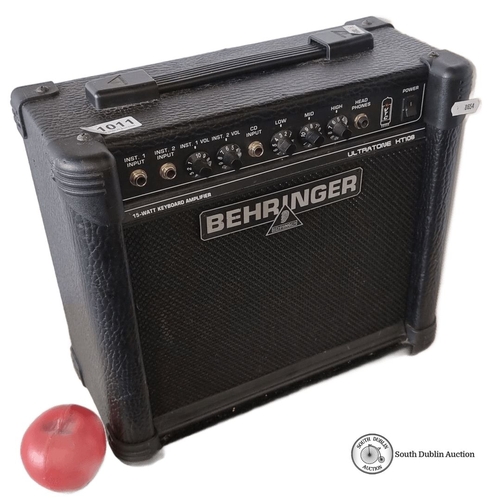 1011 - Behringer Ultratone KT108, 15-watt keyboard amplifier with dual channel input and controls. Compact ... 