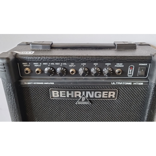 1011 - Behringer Ultratone KT108, 15-watt keyboard amplifier with dual channel input and controls. Compact ... 