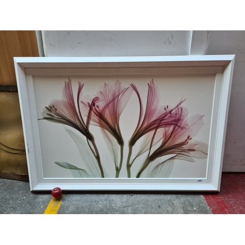 310 - A very large print on board after 'Steven N Meyers' titled 'Alstromeria'. Features the titular flowe... 