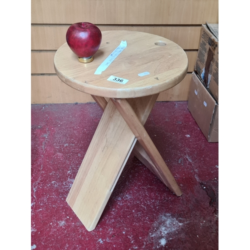 336 - A lovely vintage 1980's folding 'Suzy' stool after Adrian Reed.