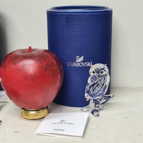 837 - A Swarovski Crystal figure of an Owl. RRP £105.00. A super collectors item. With original presentati... 