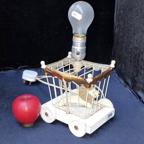 1214 - A vintage Nursery Plastics, Inc. circus lion table lamp with three pin plug.
Previous in auction on ... 