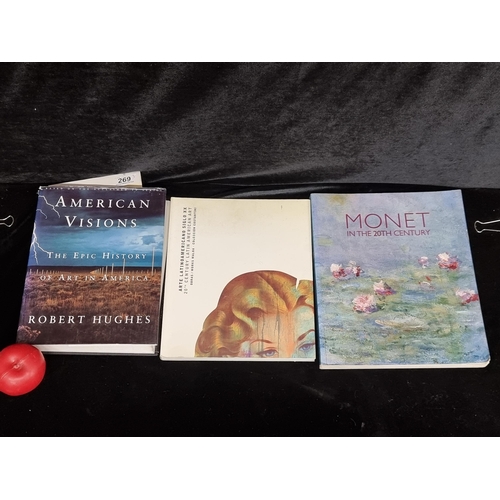 1228 - Three interesting books of artistic interest including titles such as 'American Visions- the epic hi... 