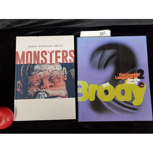 1229 - Two intriguing books including a first edition graphic novel example titled 'Monsters' by Barry Wind... 