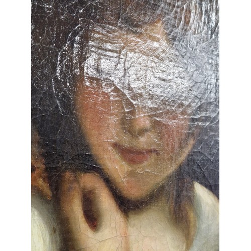 1242 - Star Lot: A Fabulous quality large 19th  century oil on canvas painting after a Joshua Reynolds pain... 