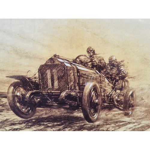 347 - A set of ten quality prints after Fredrick Gordan Crosby (1885-1943) paintings featuring classic car... 