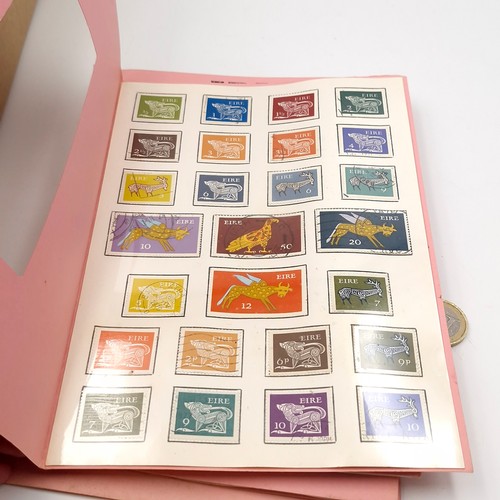 1077 - A large collection of vintage Irish stamps collectors packs. Two different types. About 60 packs wou... 